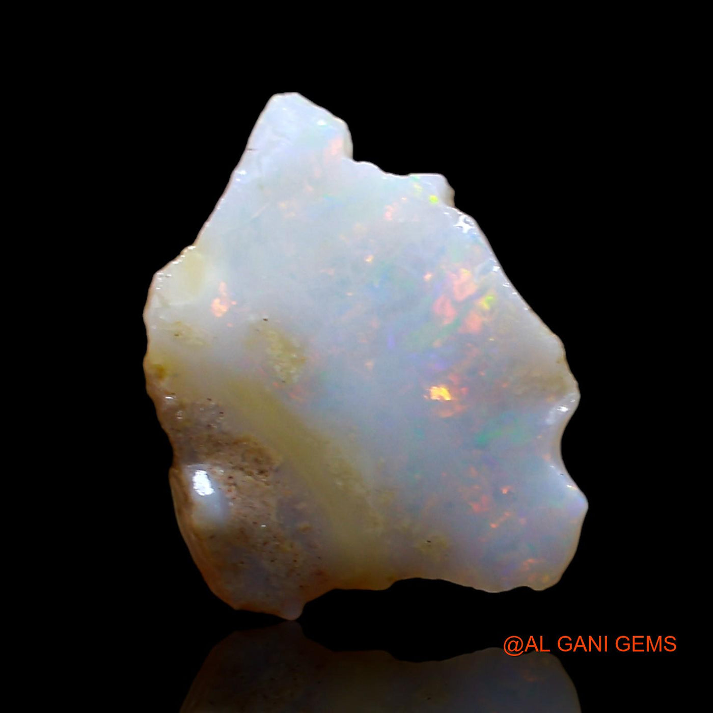 Natural Untreated Fire Opal Loose Gemstone Fancy Rough From Australia 2.00 Cts 13x10x4 mm RD-80