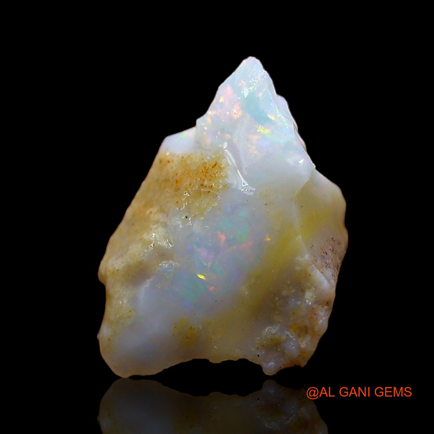 Natural Untreated Fire Opal Loose Gemstone Fancy Rough From Australia 2.00 Cts 13x10x4 mm RD-80