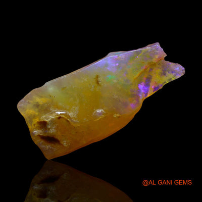 Natural Untreated Fire Opal Loose Gemstone Fancy Rough From Australia 8.00 Cts 24x11x5 mm RD-818
