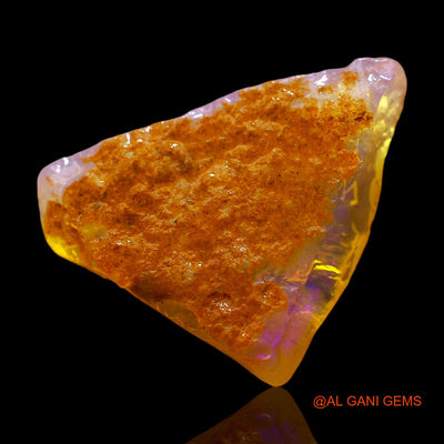 Natural Untreated Fire Opal Loose Gemstone Fancy Rough From Australia 8.00 Cts 22x16x4 mm RD-823