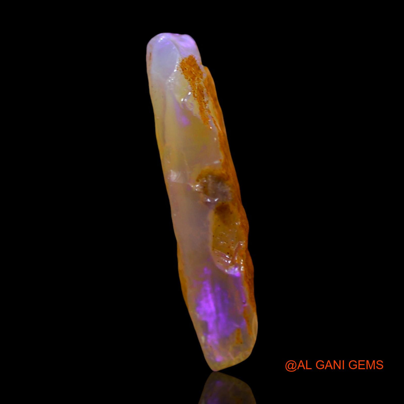 Natural Untreated Fire Opal Loose Gemstone Fancy Rough From Australia 8.00 Cts 22x16x4 mm RD-823