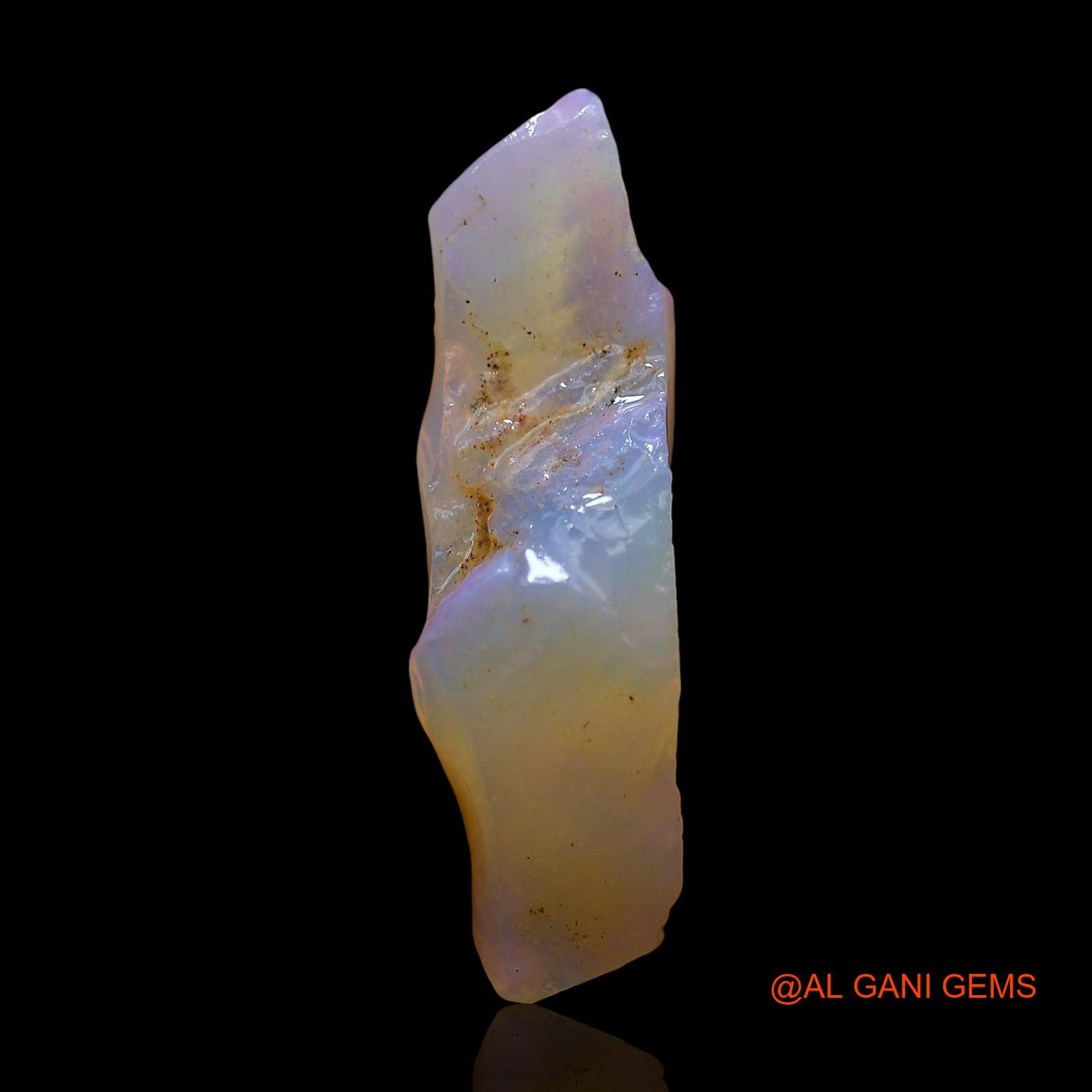Natural Untreated Fire Opal Loose Gemstone Fancy Rough From Australia 8.00 Cts 27x8x7 mm RD-826