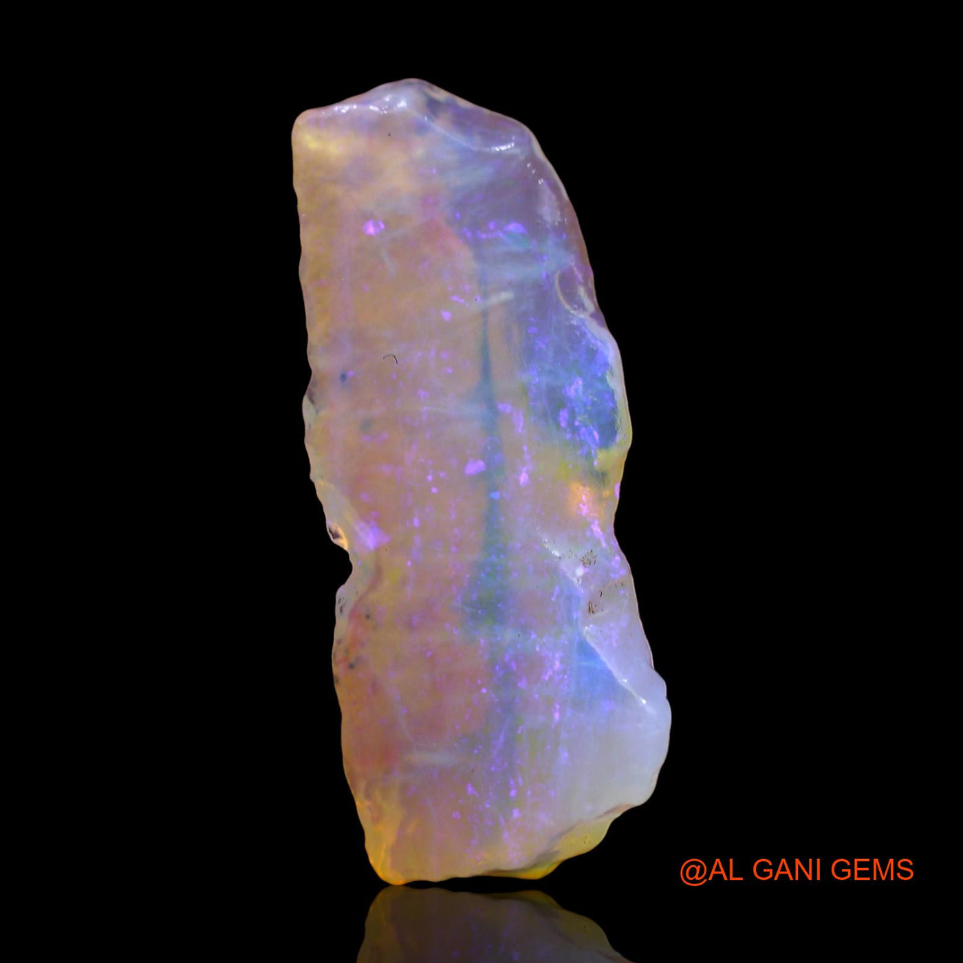 Natural Fire Opal Gemstone 5.00 Cts Loose Fancy Rough From Australia 23x10x5 mm RD-831