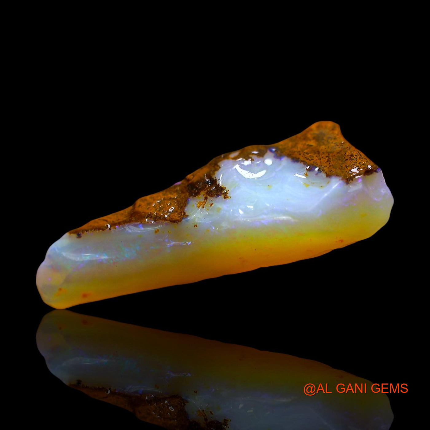 6.00 Cts Natural Australian Fire Opal Loose Gemstone Fancy Rough 24x9x6 mm RD-833