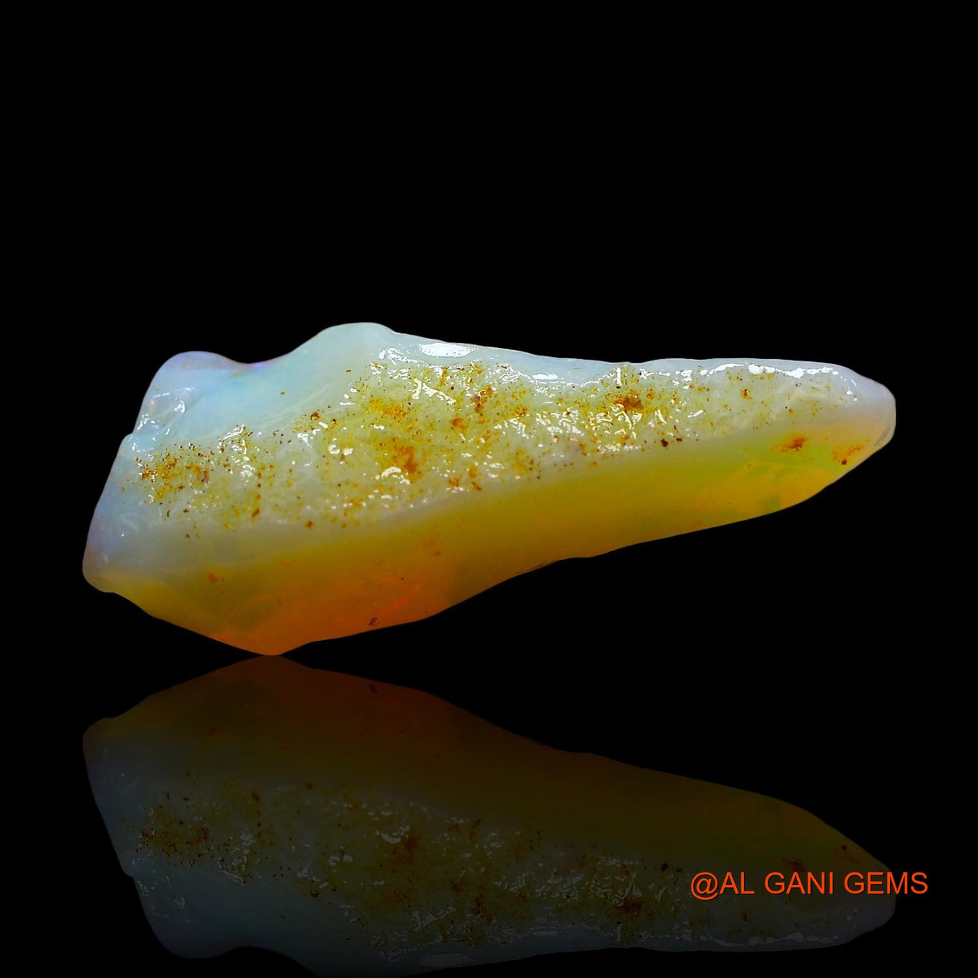 6.00 Cts Natural Australian Fire Opal Loose Gemstone Fancy Rough 24x9x6 mm RD-833