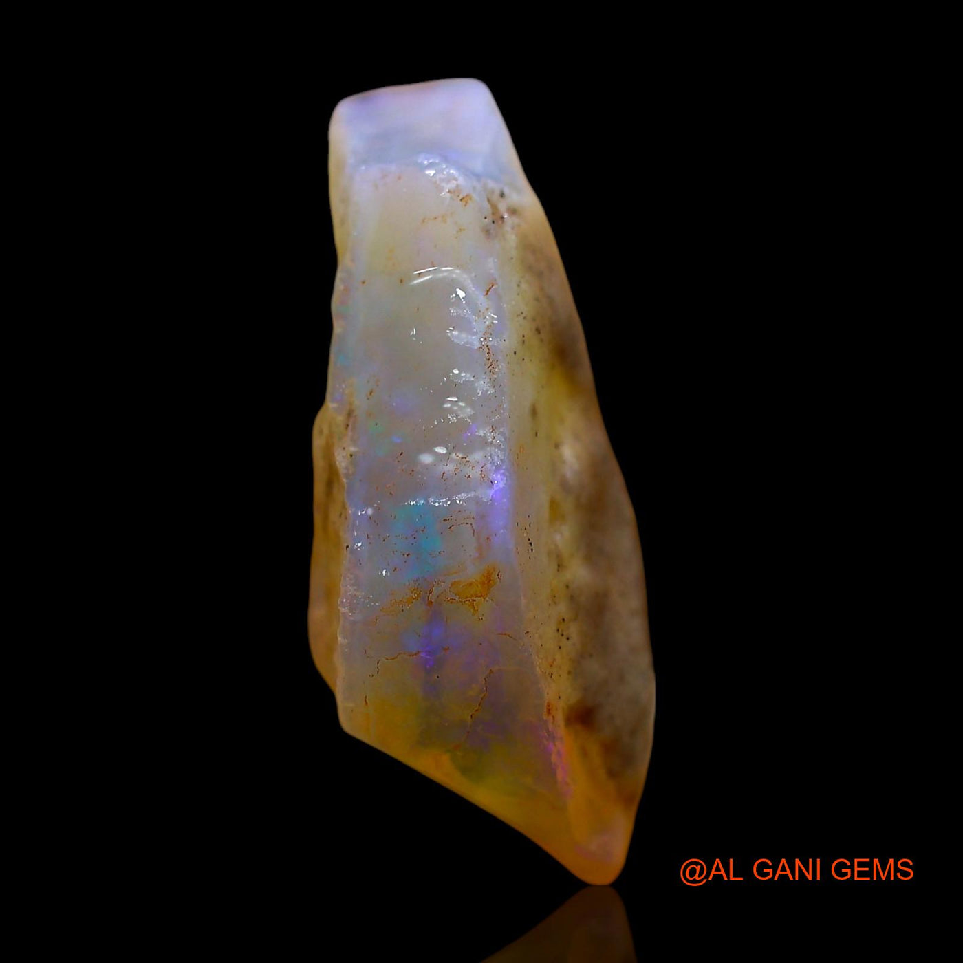 8.00 Cts Natural Australian Fire Opal Loose Gemstone Fancy Rough 21x9x8 mm RD-838
