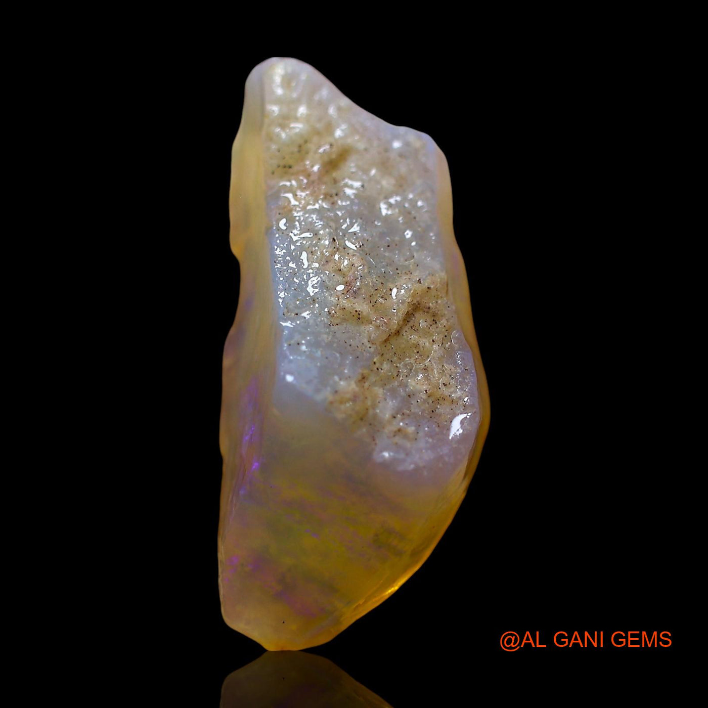8.00 Cts Natural Australian Fire Opal Loose Gemstone Fancy Rough 21x9x8 mm RD-838
