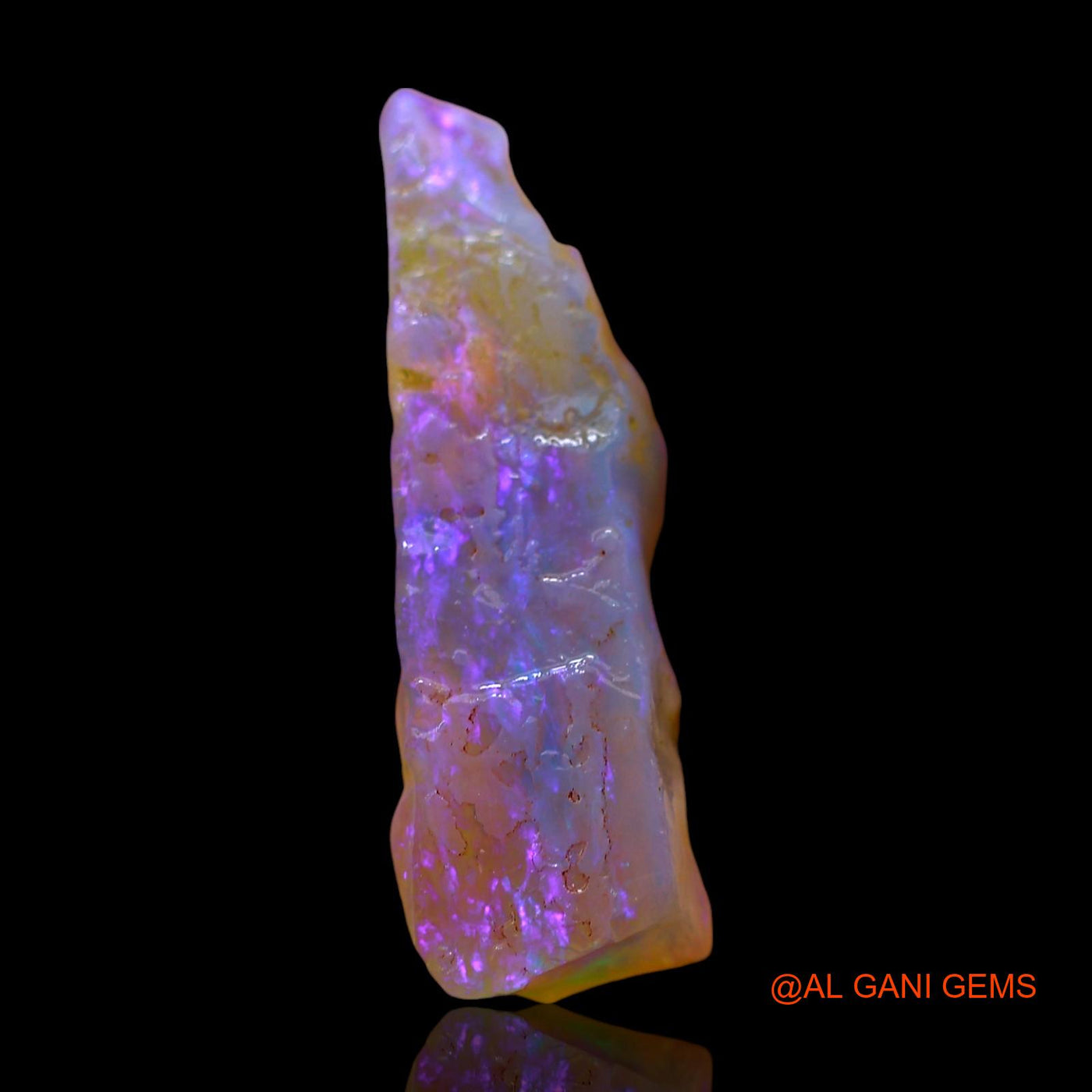 5.00 Cts Natural Australian Fire Opal Loose Gemstone Fancy Rough 20x10x6 mm RD-850