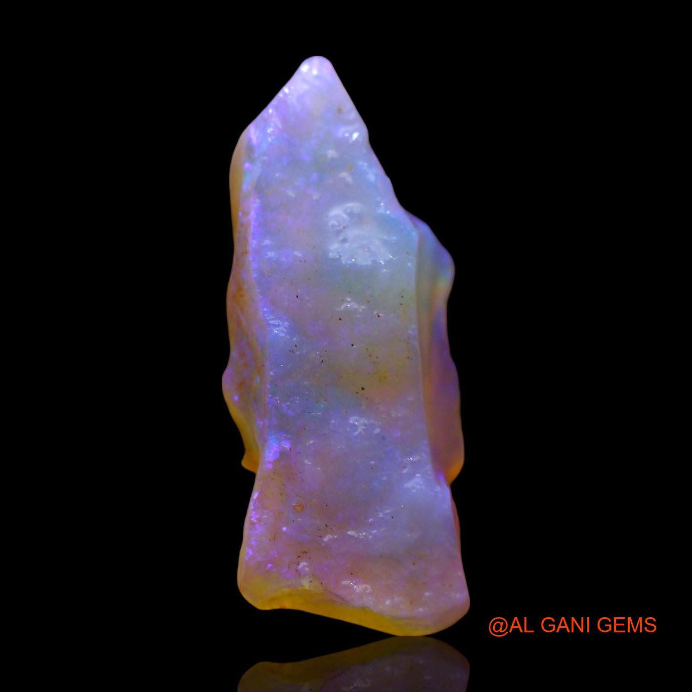 Natural Untreated Fire Opal Loose Gemstone Fancy Rough From Australia 7.00 Cts 22x10x8 mm RD-853