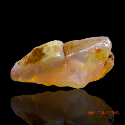 Natural Untreated Fire Opal Loose Gemstone Fancy Rough From Australia 6.00 Cts 20x11x8 mm RD-854