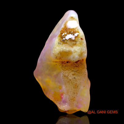 Natural Untreated Fire Opal Loose Gemstone Fancy Rough From Australia 6.00 Cts 20x11x8 mm RD-854