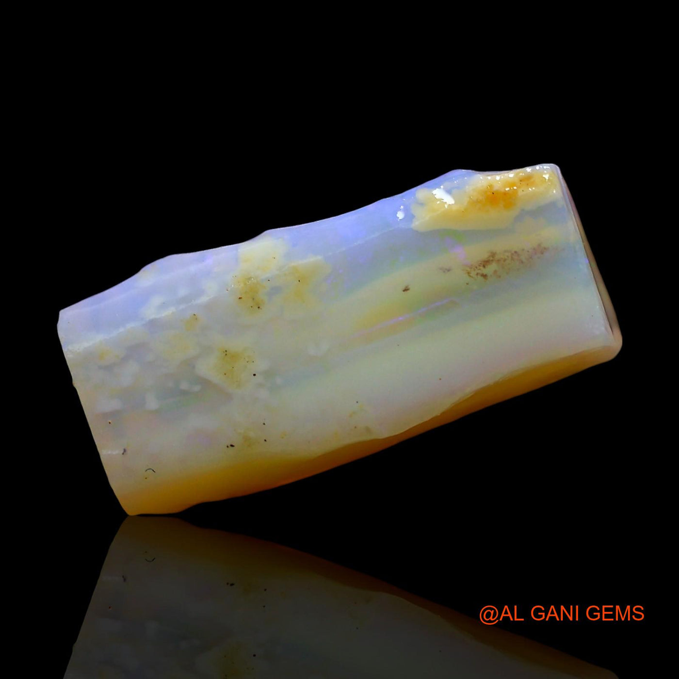 Natural Fire Opal Gemstone 5.00 Cts Loose Fancy Rough From Australia 17x8x5 mm RD-855