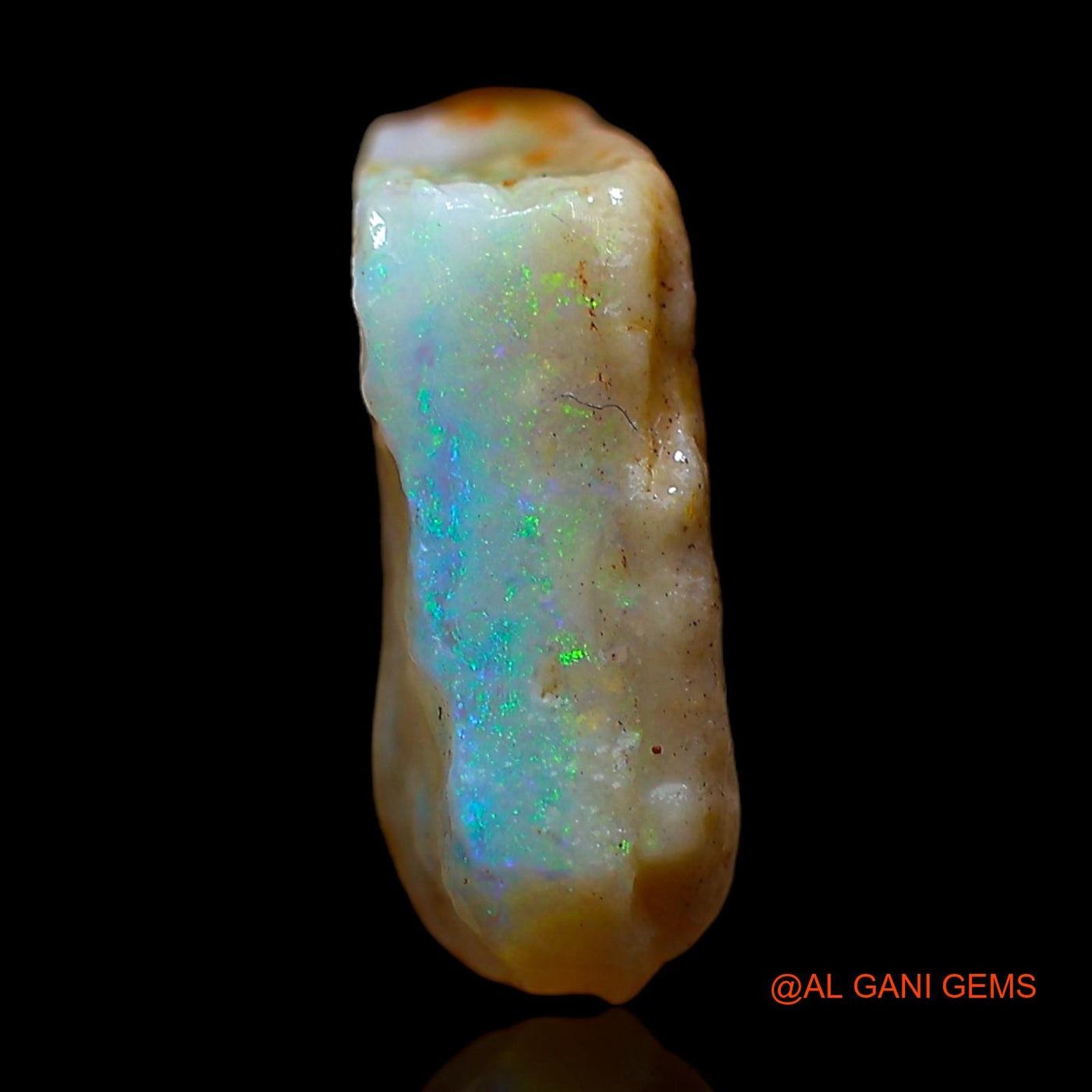 Natural Untreated Fire Opal Loose Gemstone Fancy Rough From Australia 4.00 Cts 14x11x4 mm RD-85