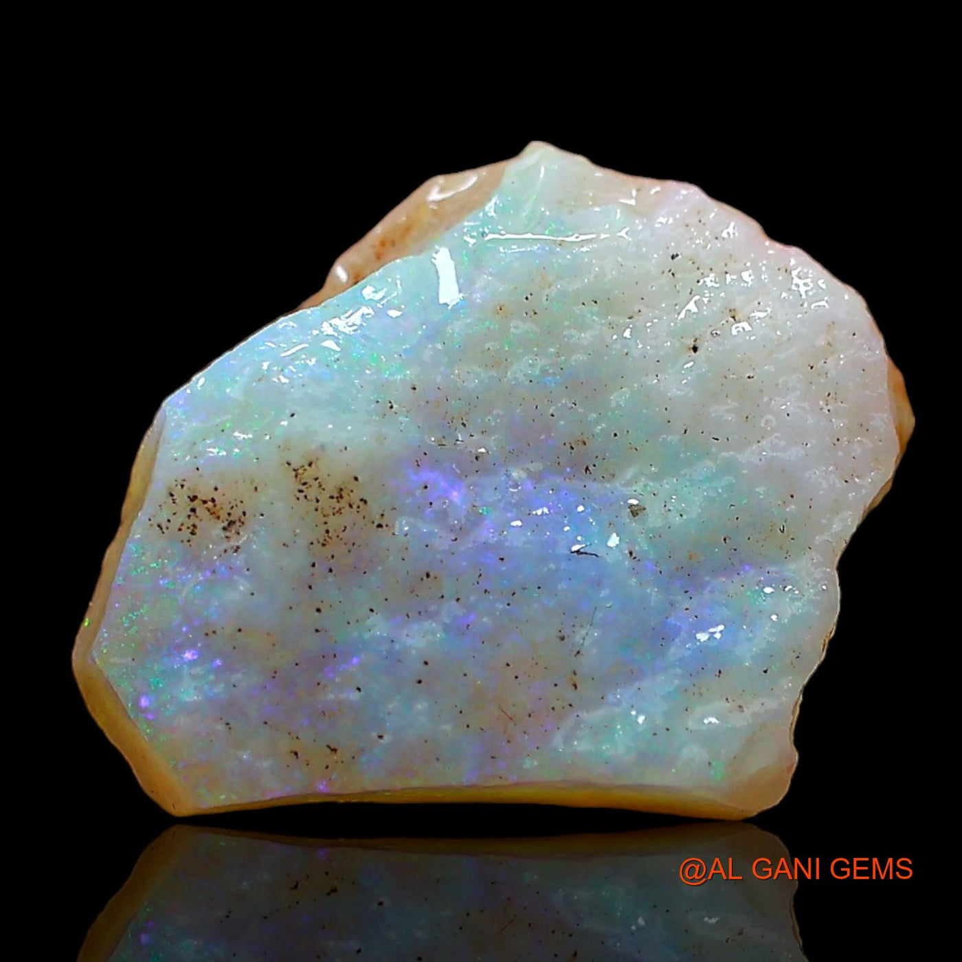 Natural Untreated Fire Opal Loose Gemstone Fancy Rough From Australia 4.00 Cts 14x11x4 mm RD-85