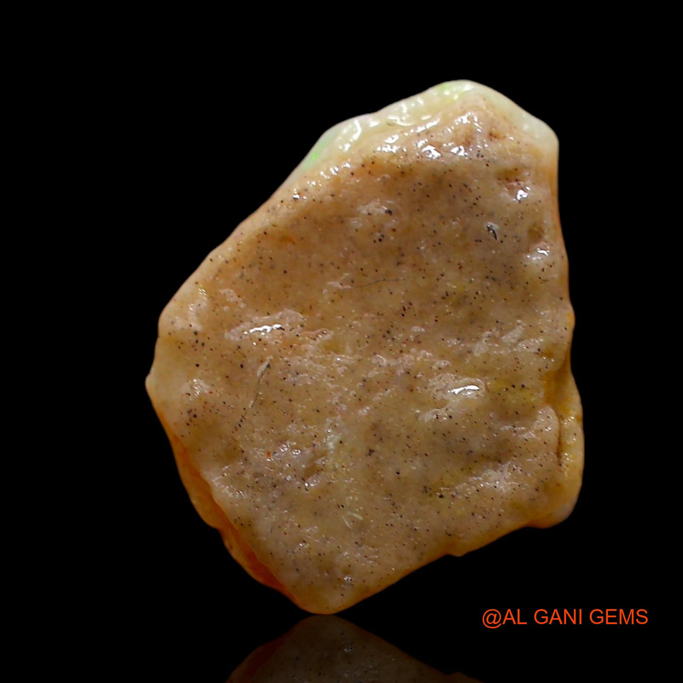 Natural Untreated Fire Opal Loose Gemstone Fancy Rough From Australia 4.00 Cts 14x11x4 mm RD-85