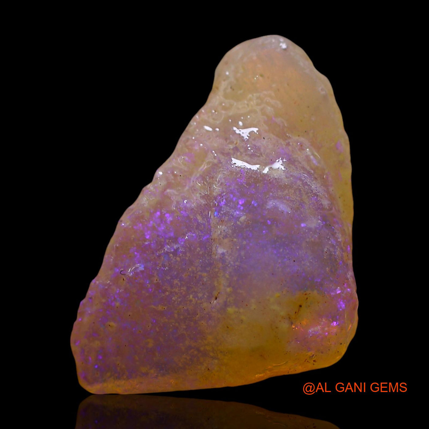 5.00 Cts Natural Australian Fire Opal Loose Gemstone Fancy Rough 21x13x5 mm RD-861