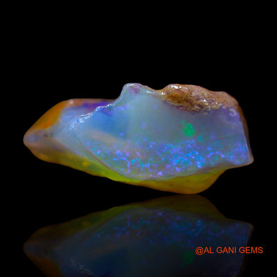Natural Untreated Fire Opal Loose Gemstone Fancy Rough From Australia 8.00 Cts 17x13x7 mm RD-864