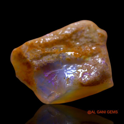 Natural Untreated Fire Opal Loose Gemstone Fancy Rough From Australia 8.00 Cts 17x13x7 mm RD-864