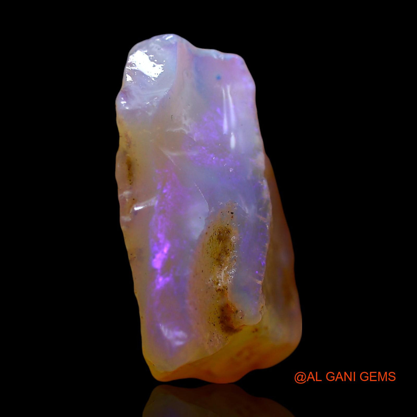 Natural Untreated Fire Opal Loose Gemstone Fancy Rough From Australia 7.00 Cts 17x14x6 mm RD-870