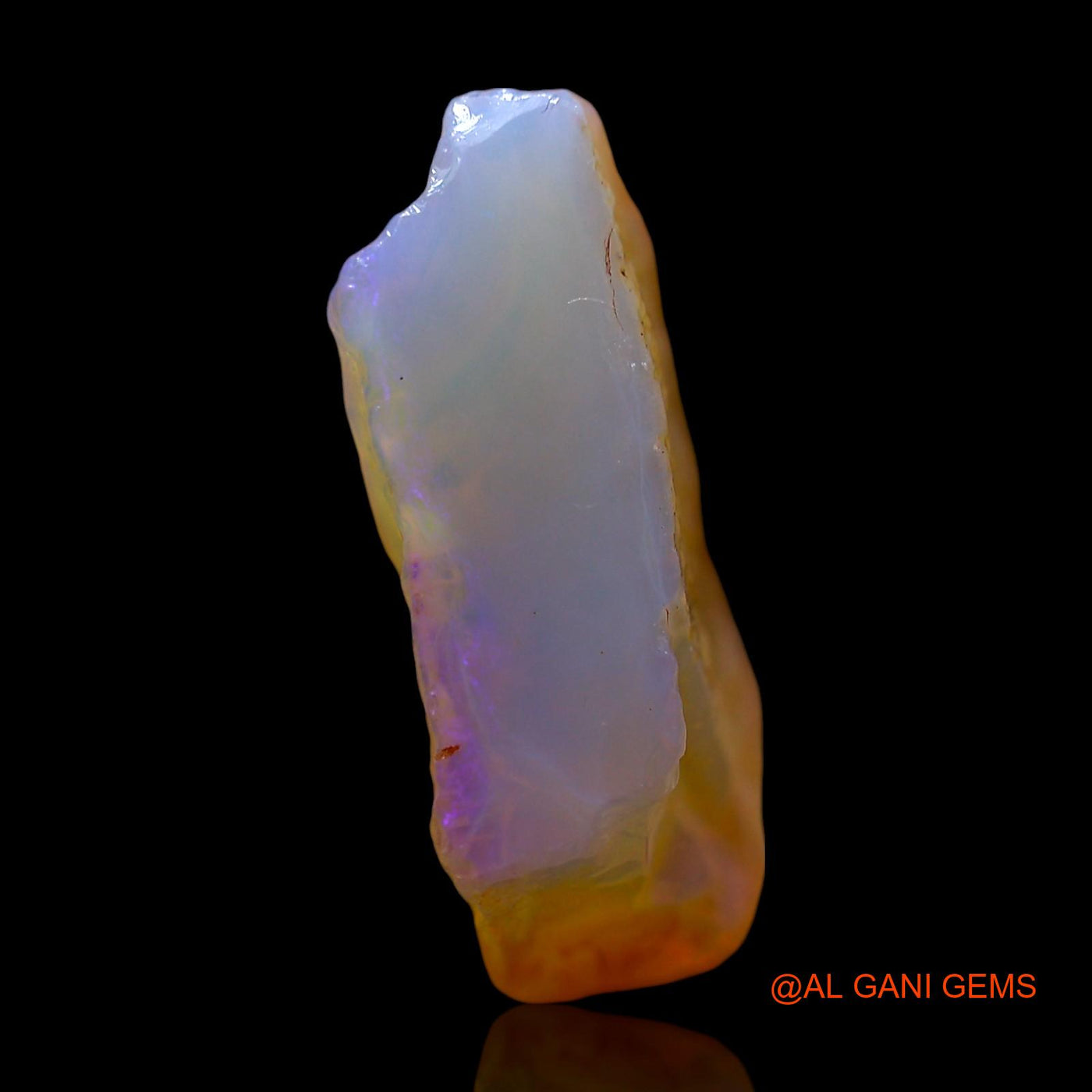 Natural Untreated Fire Opal Loose Gemstone Fancy Rough From Australia 7.00 Cts 17x14x6 mm RD-870