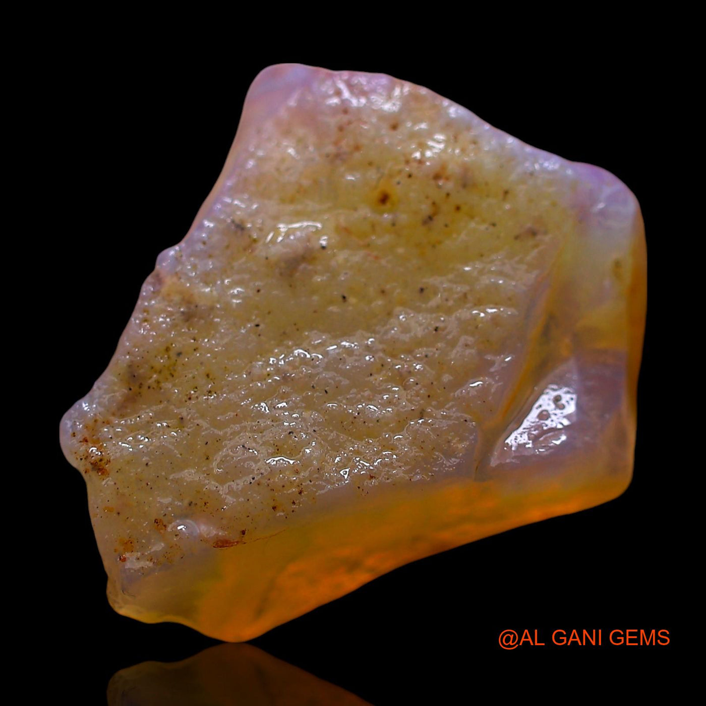 Natural Untreated Fire Opal Loose Gemstone Fancy Rough From Australia 7.00 Cts 17x14x6 mm RD-870
