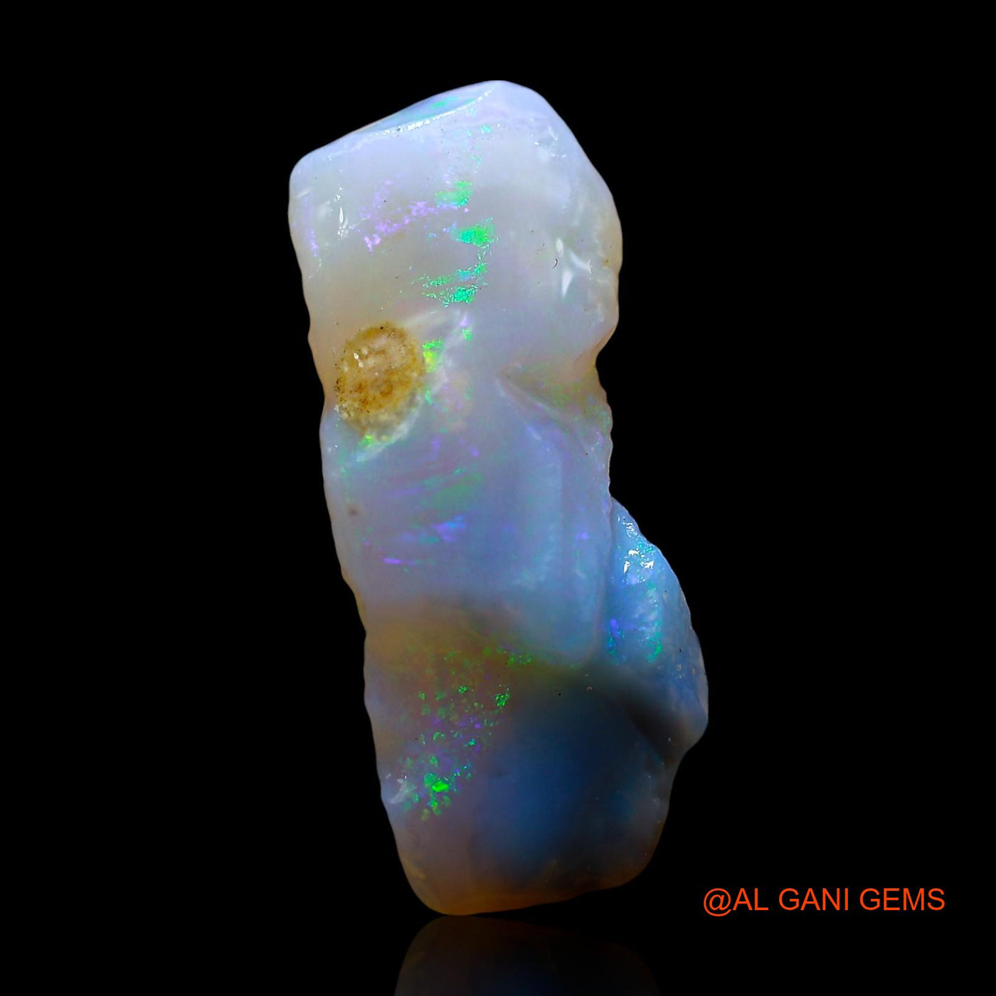Natural Untreated Fire Opal Loose Gemstone Fancy Rough From Australia 5.00 Cts 20x8x5 mm RD-871