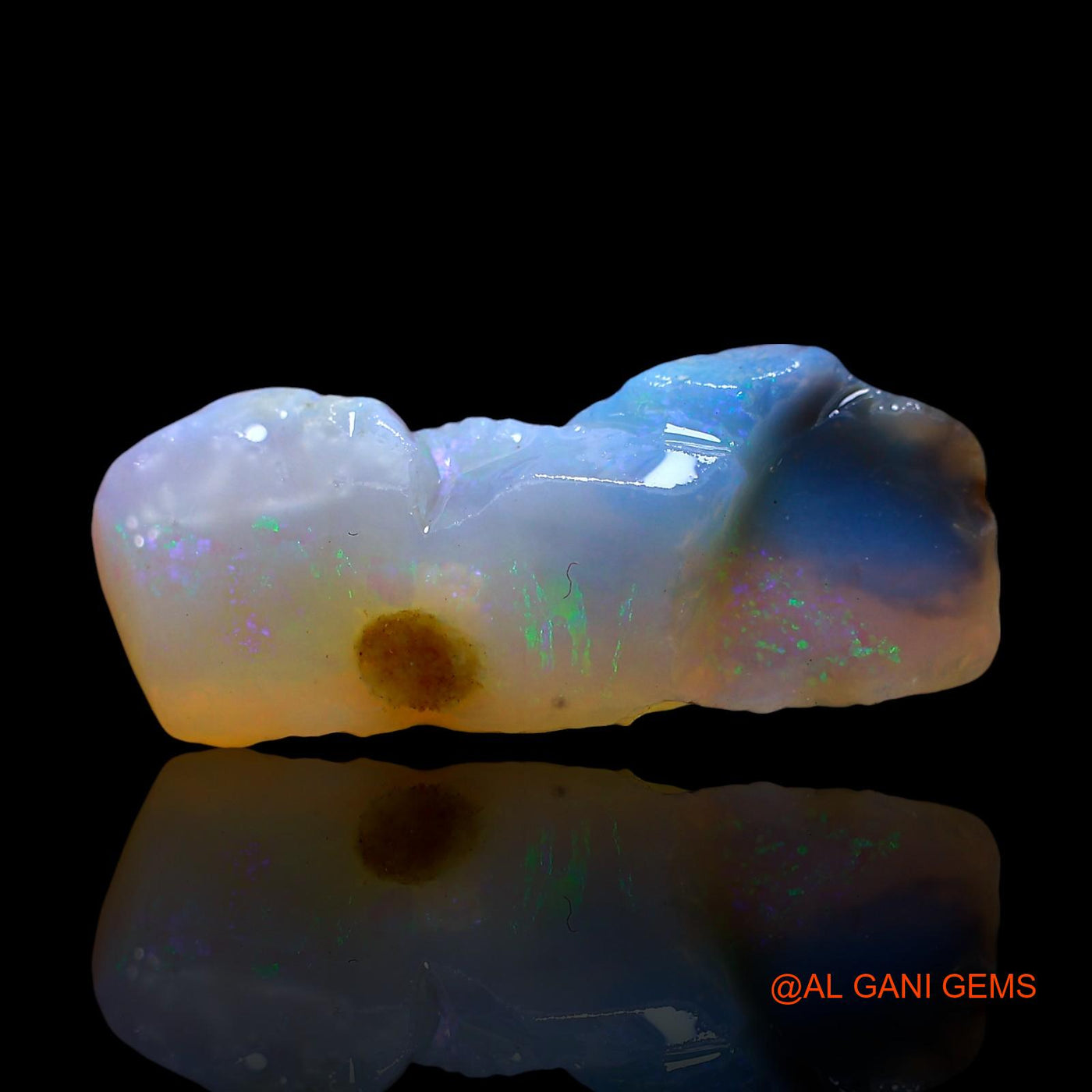 Natural Untreated Fire Opal Loose Gemstone Fancy Rough From Australia 5.00 Cts 20x8x5 mm RD-871