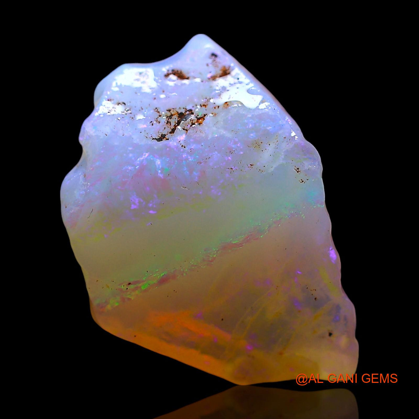 Natural Untreated Fire Opal Loose Gemstone Fancy Rough From Australia 6.00 Cts 17x14x6 mm RD-876