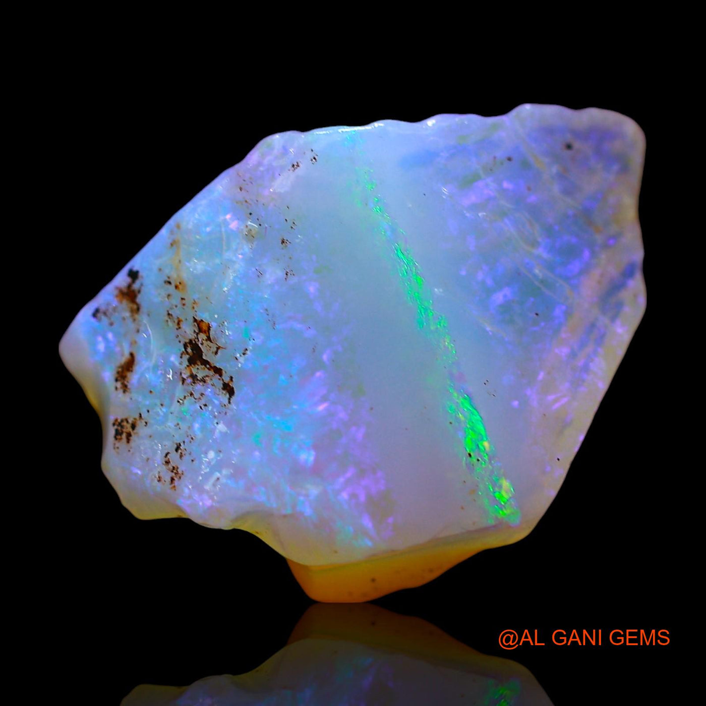 Natural Untreated Fire Opal Loose Gemstone Fancy Rough From Australia 6.00 Cts 17x14x6 mm RD-876