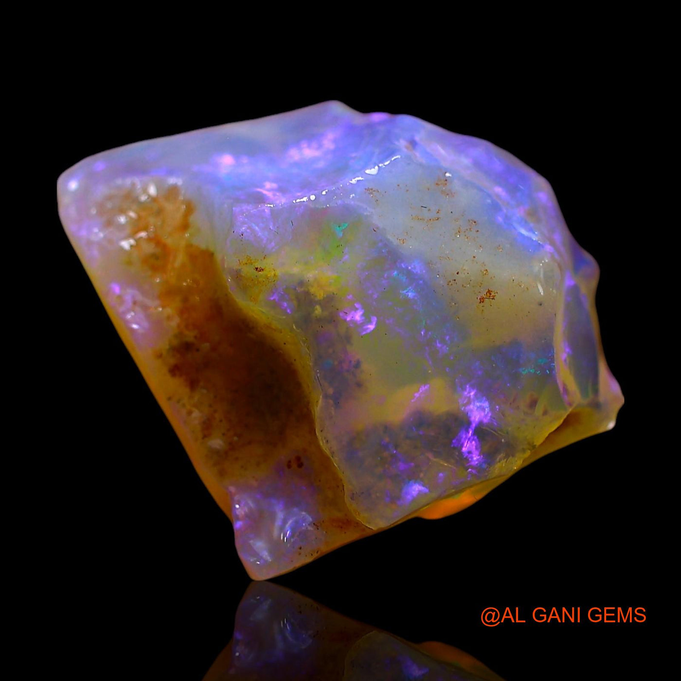 8.00 Cts Natural Australian Fire Opal Loose Gemstone Fancy Rough 15x13x8 mm RD-879