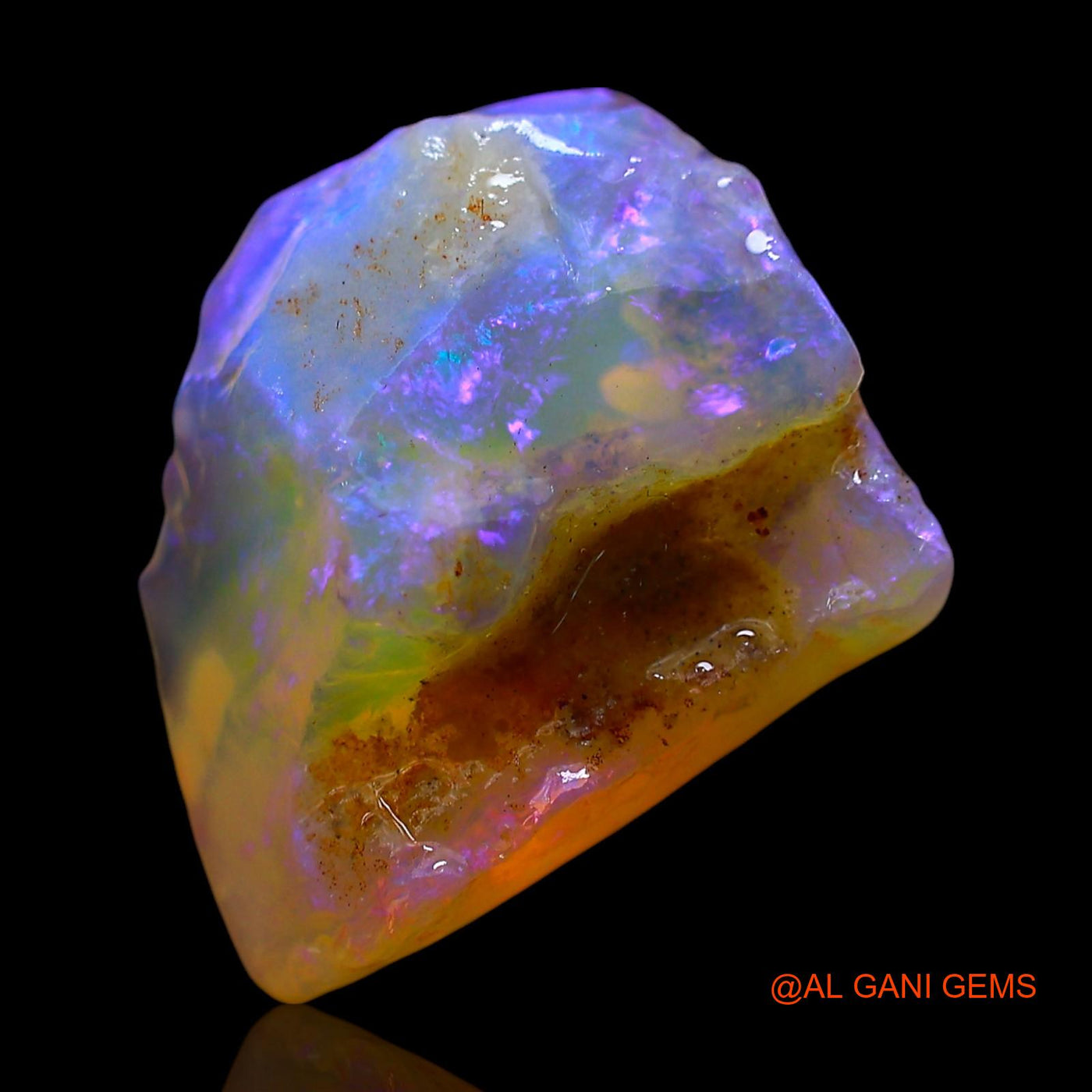 8.00 Cts Natural Australian Fire Opal Loose Gemstone Fancy Rough 15x13x8 mm RD-879