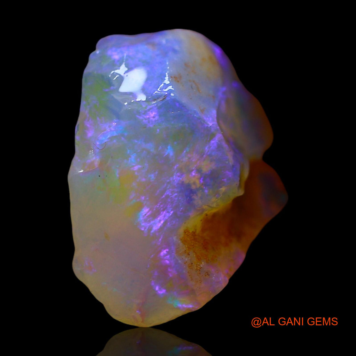 8.00 Cts Natural Australian Fire Opal Loose Gemstone Fancy Rough 15x13x8 mm RD-879