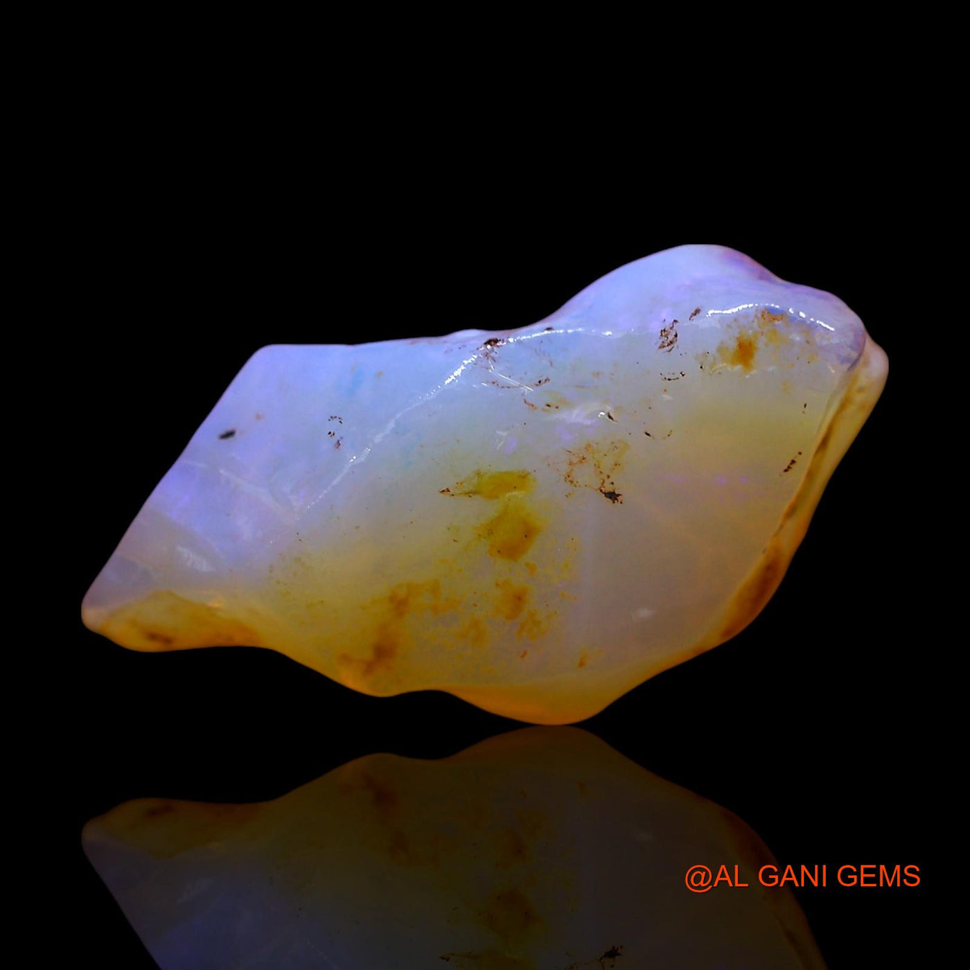 Natural Untreated Fire Opal Loose Gemstone Fancy Rough From Australia 6.00 Cts 20x10x6 mm RD-882