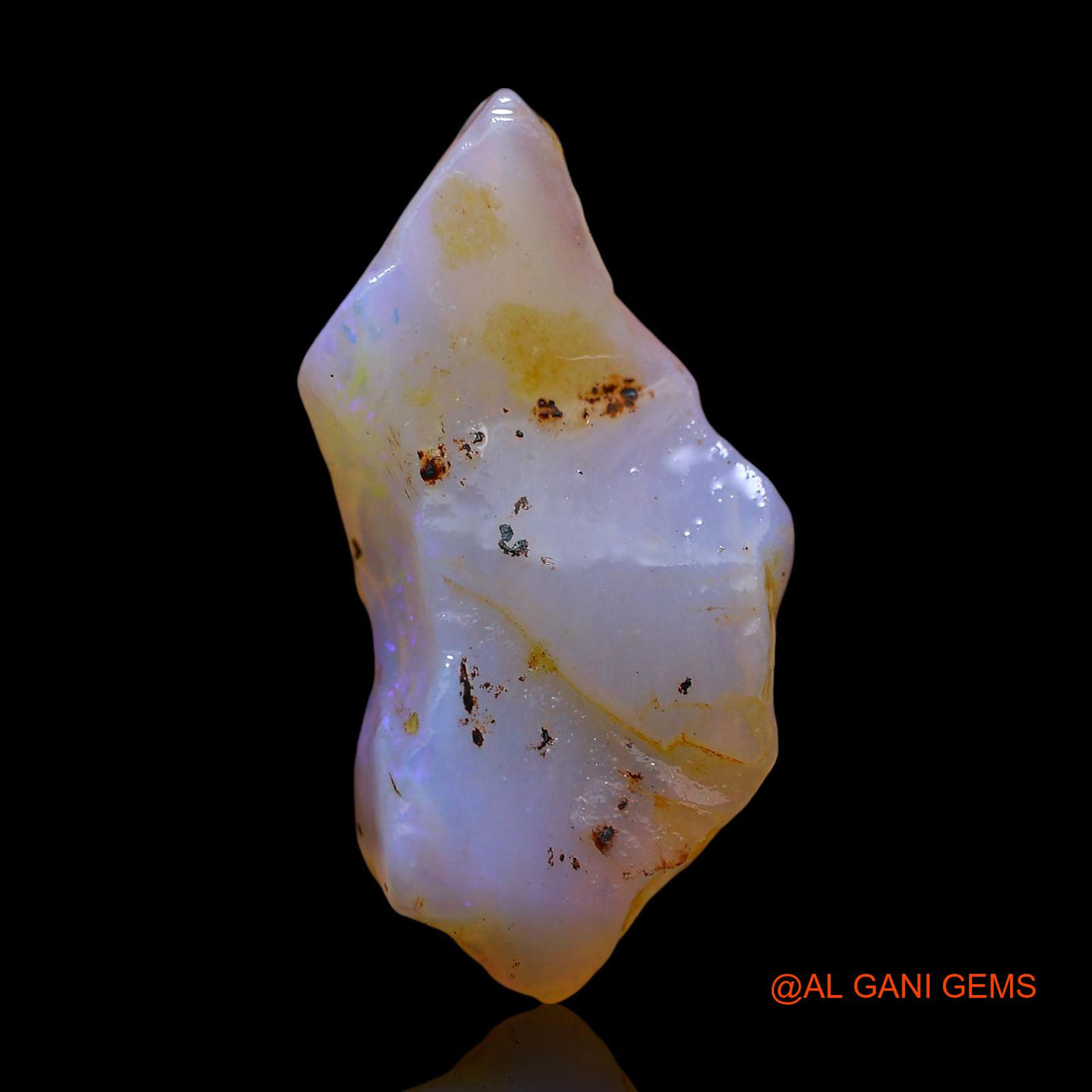 Natural Untreated Fire Opal Loose Gemstone Fancy Rough From Australia 6.00 Cts 20x10x6 mm RD-882