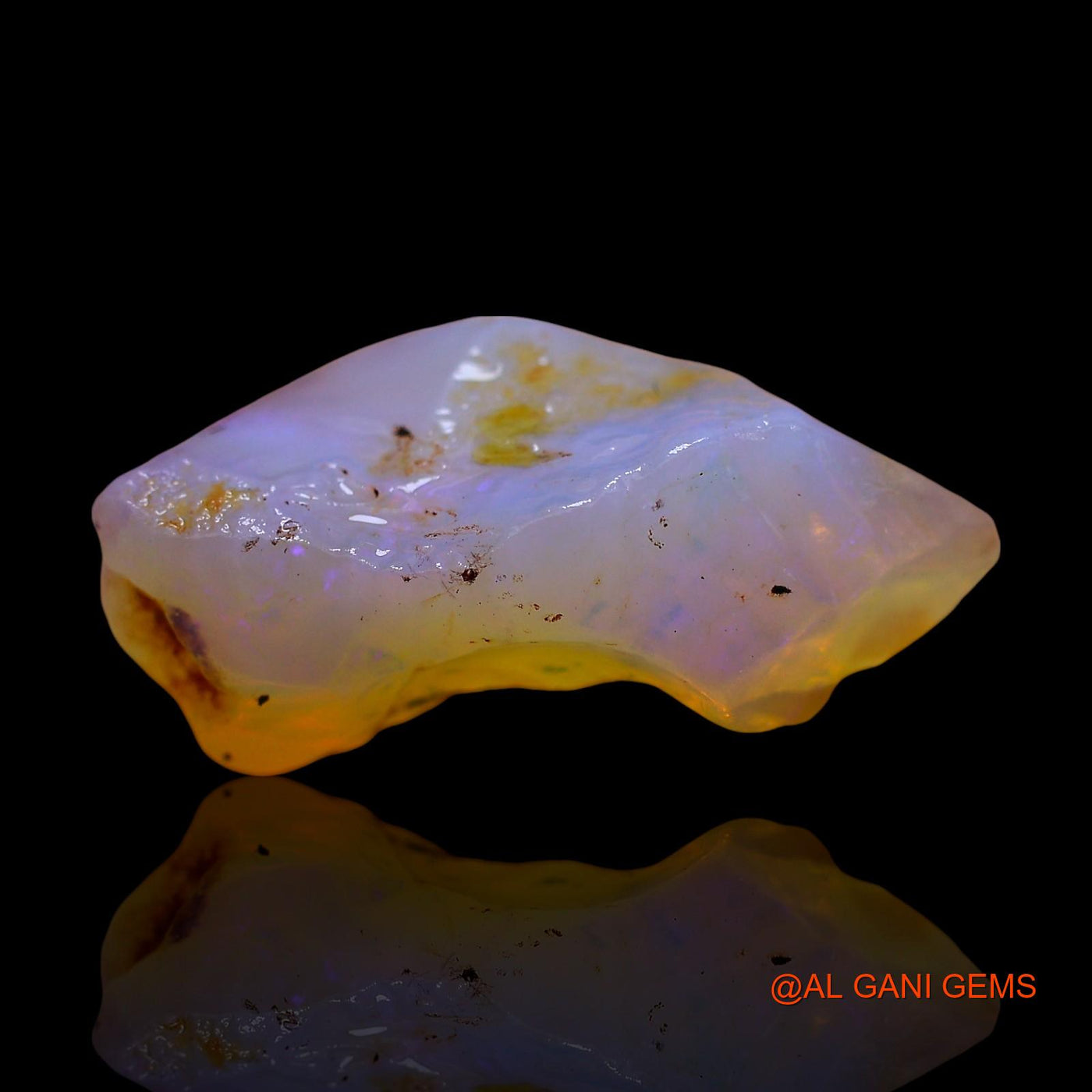 Natural Untreated Fire Opal Loose Gemstone Fancy Rough From Australia 6.00 Cts 20x10x6 mm RD-882
