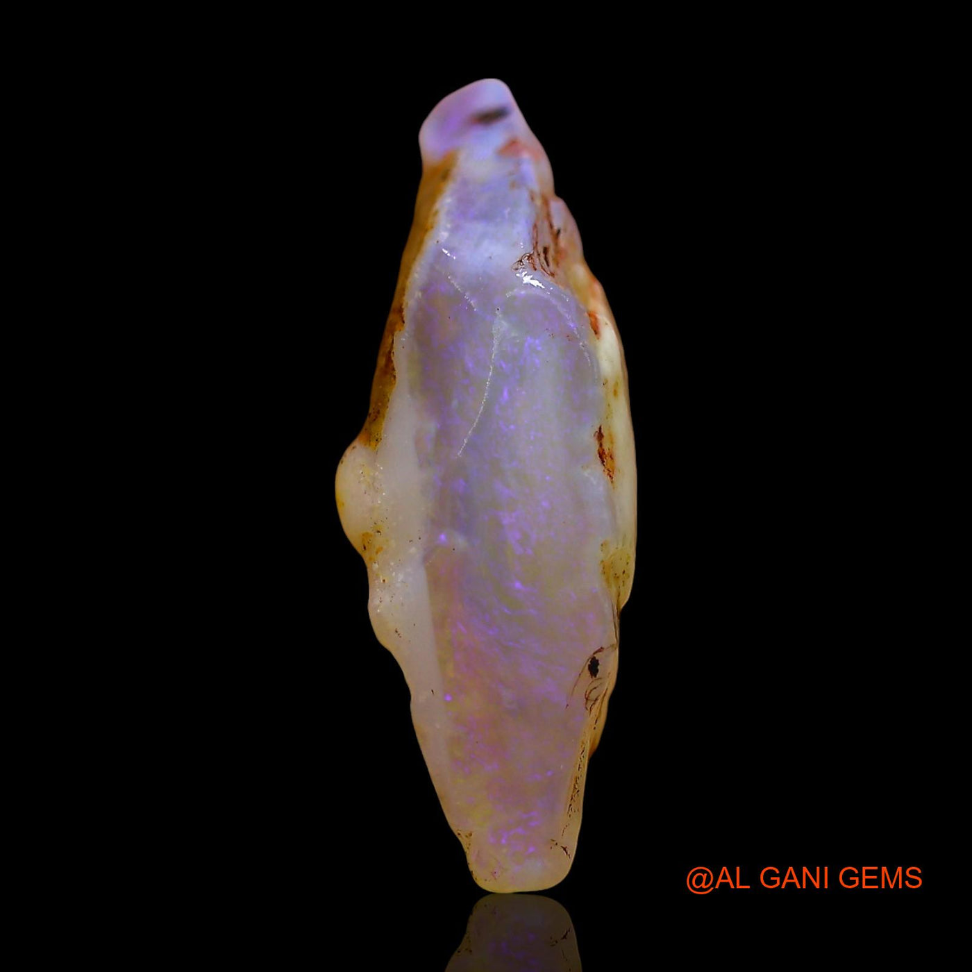 5.00 Cts Natural Australian Fire Opal Loose Gemstone Fancy Rough 19x12x6 mm RD-883
