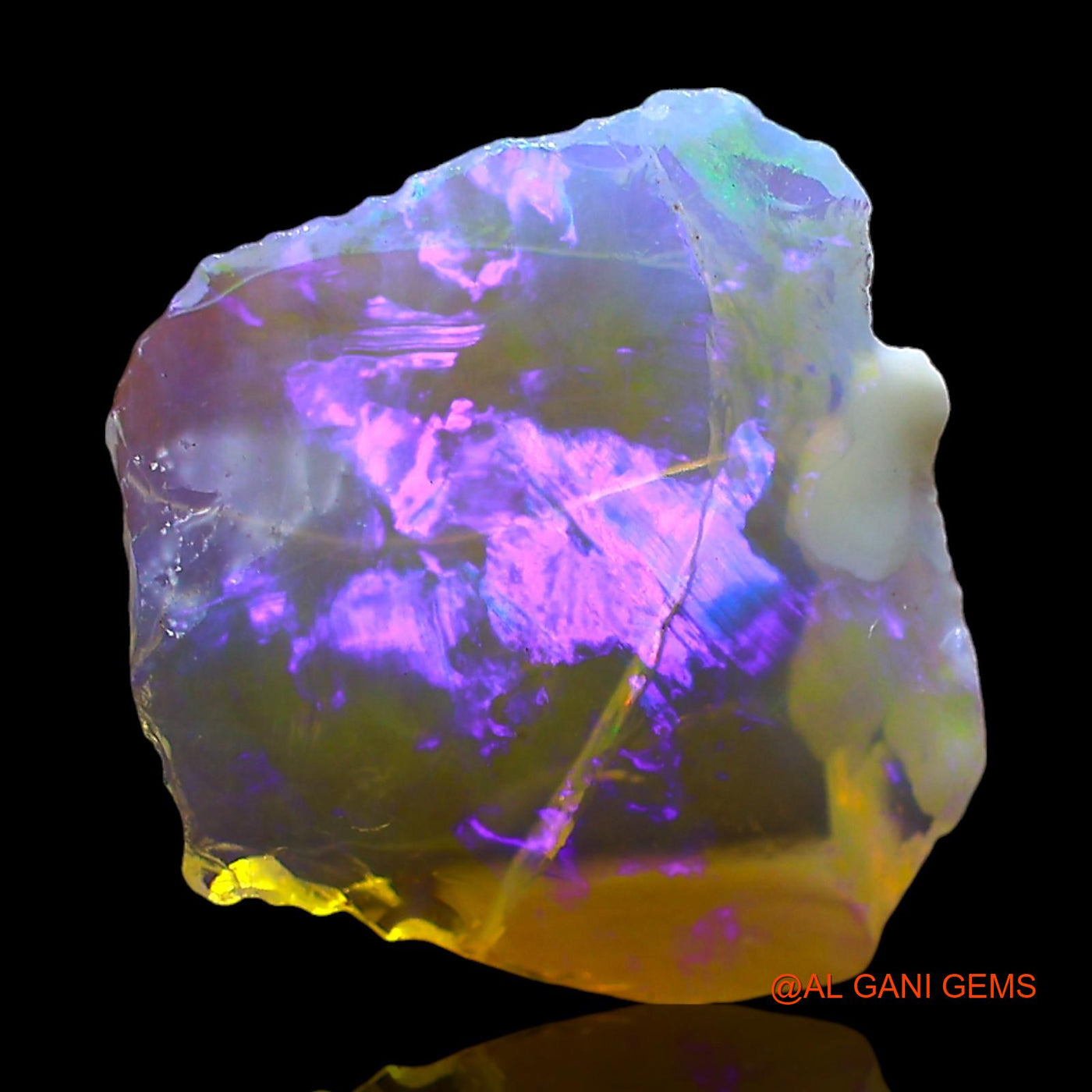 3.00 Cts Natural Australian Fire Opal Loose Gemstone Fancy Rough 14x13x4 mm RD-896