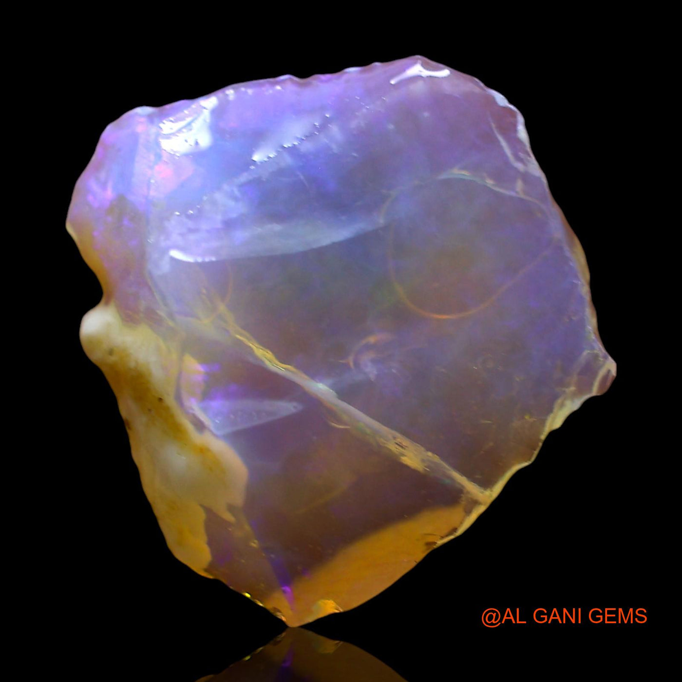 3.00 Cts Natural Australian Fire Opal Loose Gemstone Fancy Rough 14x13x4 mm RD-896