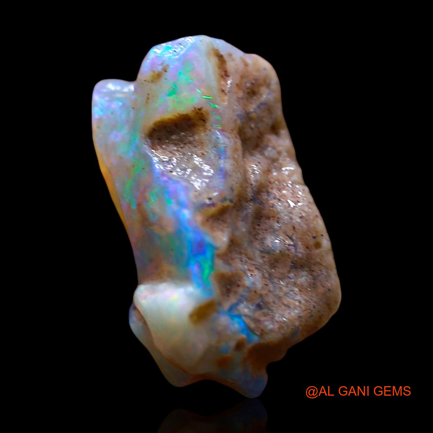 6.00 Cts Natural Australian Fire Opal Loose Gemstone Fancy Rough 16x11x9 mm RD-898