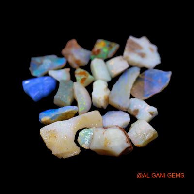 Natural Fire Opal Loose Gemstone Fancy Rough From Australia 21 Pcs Wholesale Lot 36.00 Cts 5X7 TO 12X20 MM RD-8