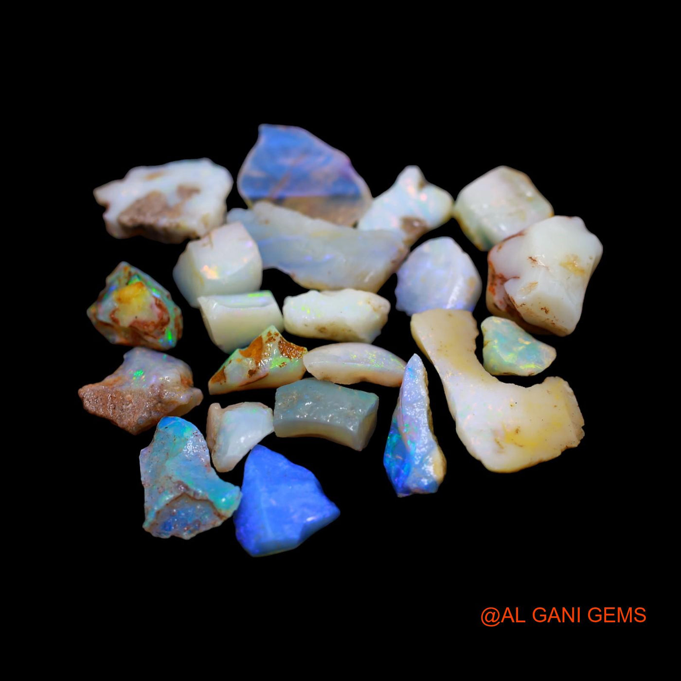 Natural Fire Opal Loose Gemstone Fancy Rough From Australia 21 Pcs Wholesale Lot 36.00 Cts 5X7 TO 12X20 MM RD-8