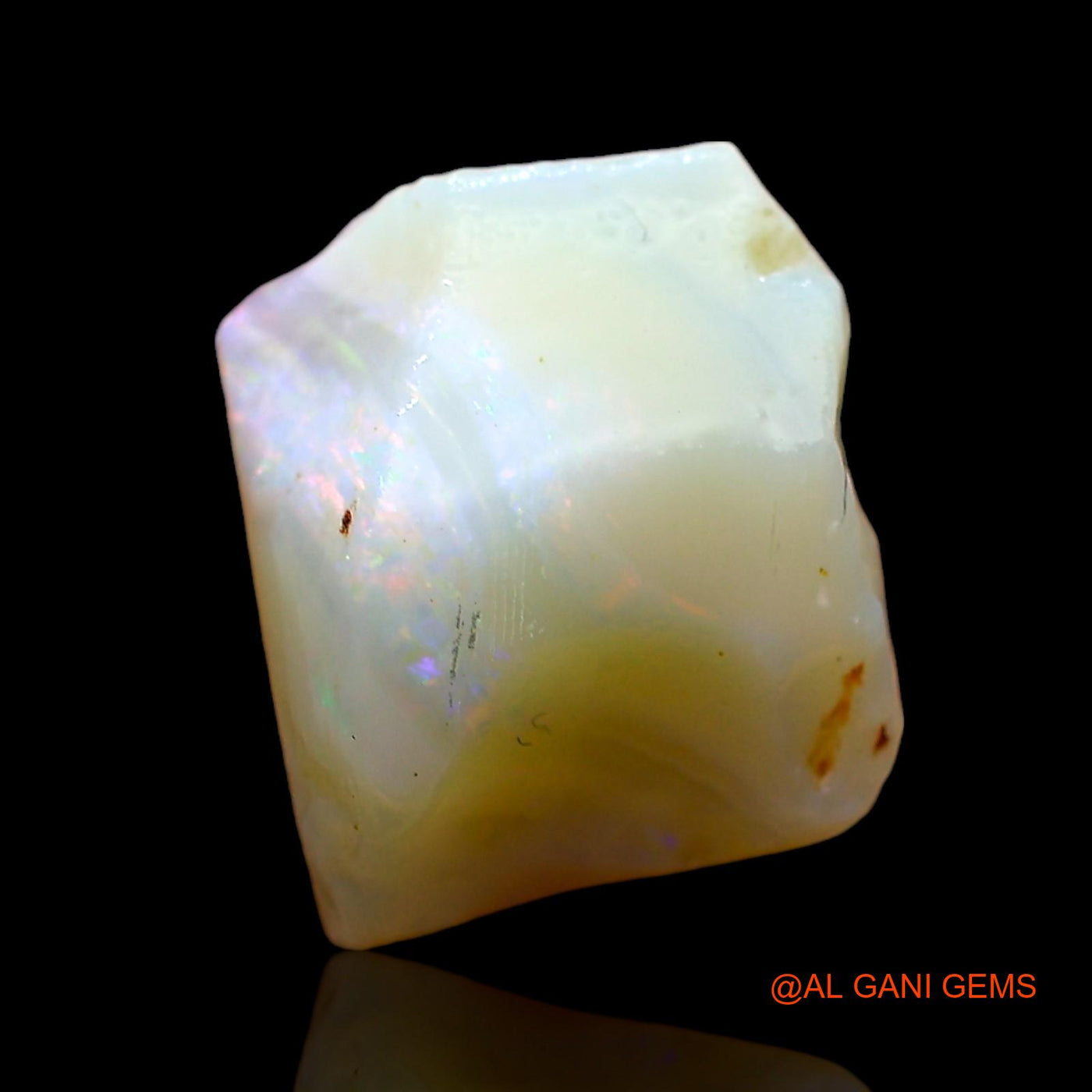 Natural Untreated Fire Opal Loose Gemstone Fancy Rough From Australia 3.00 Cts 11x9x4 mm RD-90
