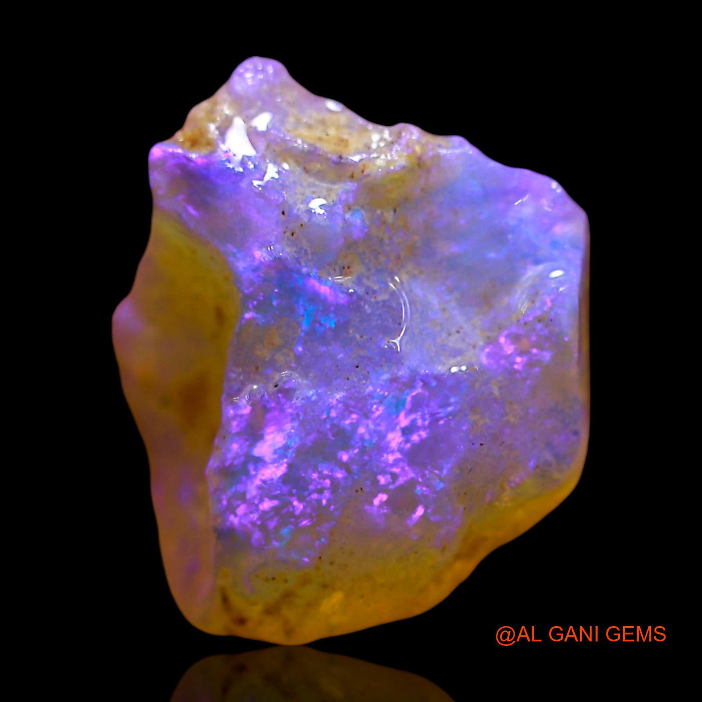 Natural Untreated Fire Opal Loose Gemstone Fancy Rough From Australia 6.00 Cts 16x14x7 mm RD-910