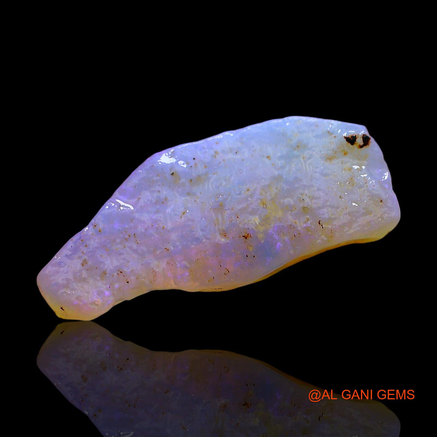Natural Untreated Fire Opal Loose Gemstone Fancy Rough From Australia 4.00 Cts 18x8x5 mm RD-917