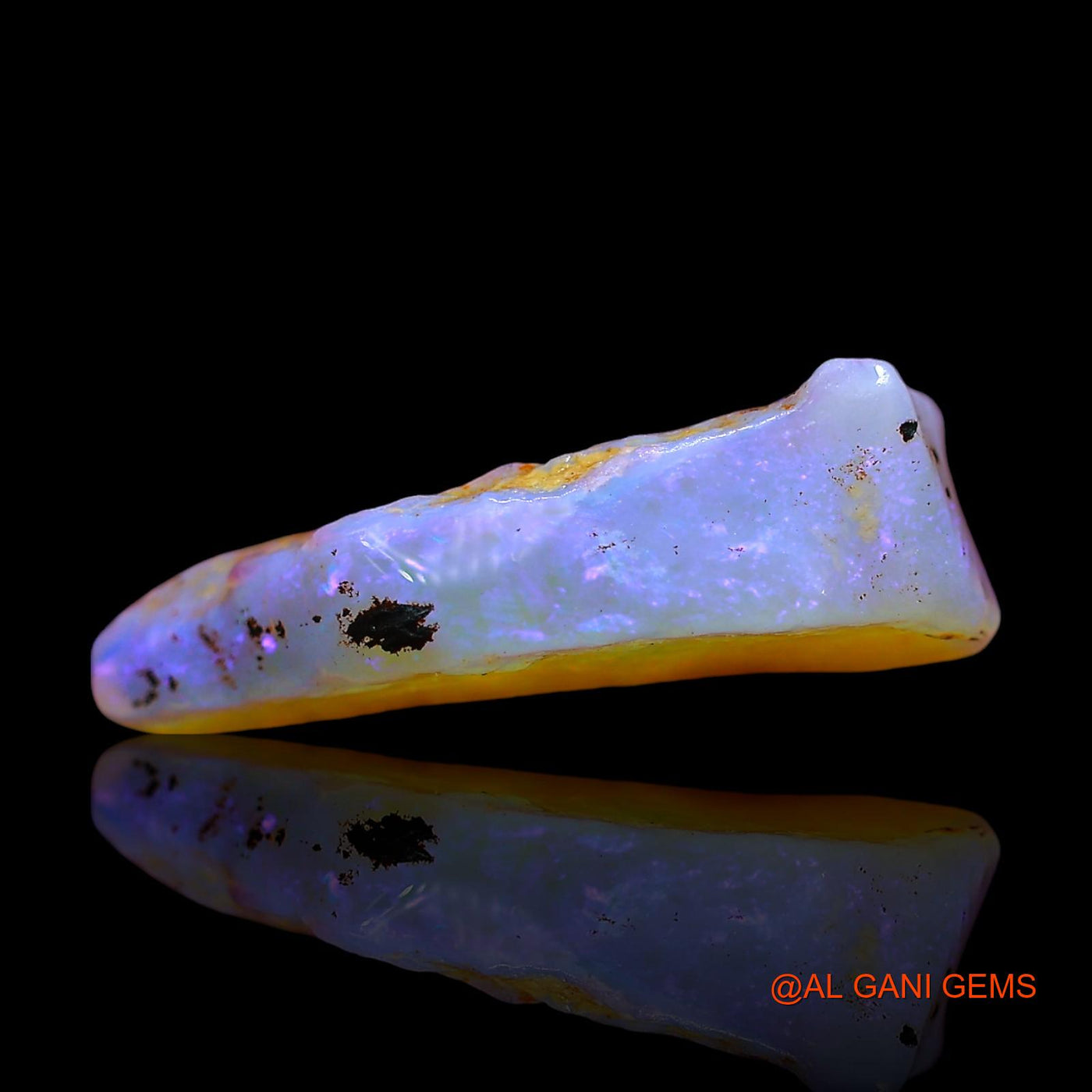Natural Untreated Fire Opal Loose Gemstone Fancy Rough From Australia 4.00 Cts 18x8x5 mm RD-917