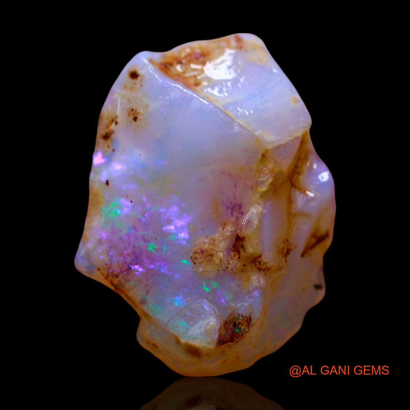 Natural Untreated Fire Opal Loose Gemstone Fancy Rough From Australia 5.00 Cts 15x11x7 mm RD-920