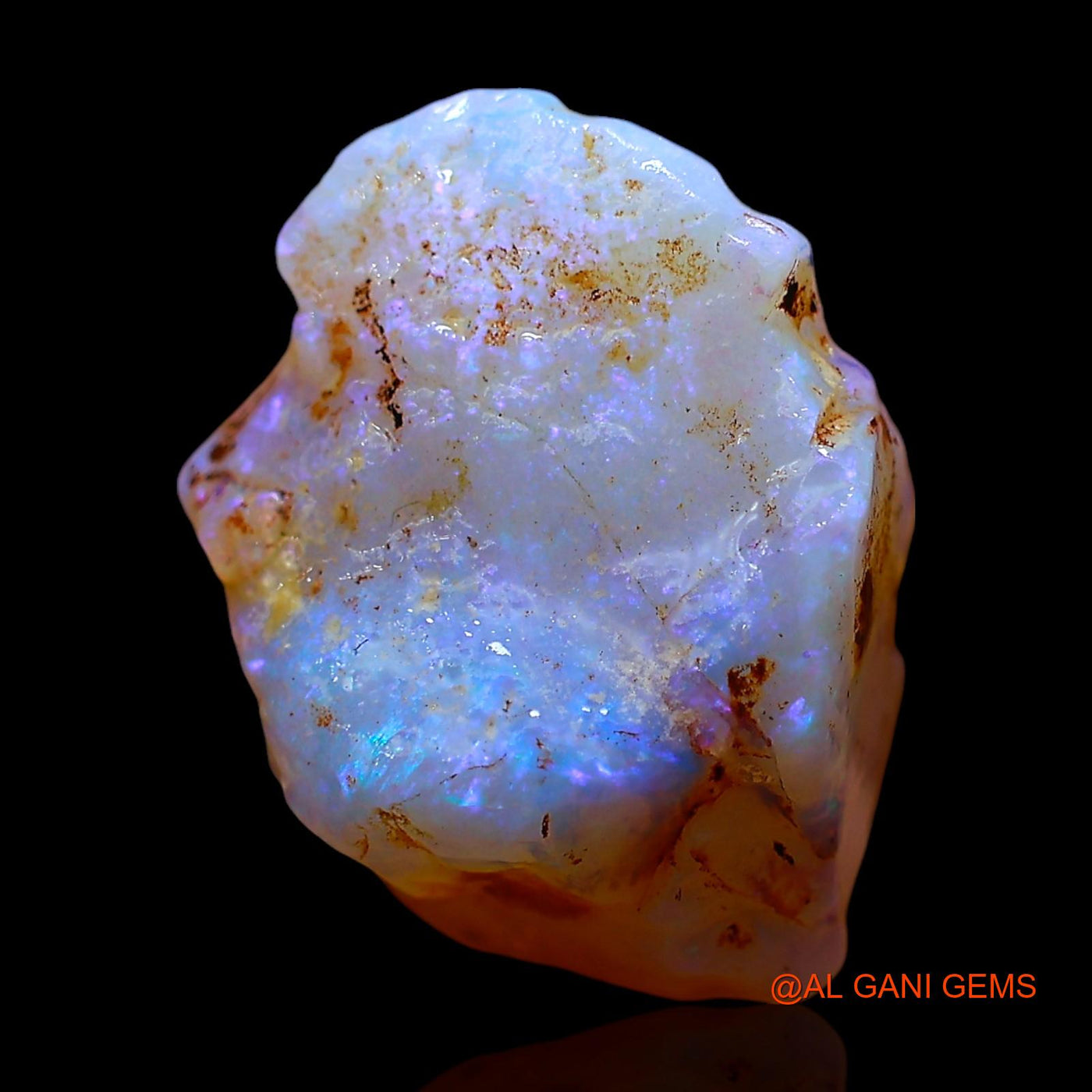 Natural Untreated Fire Opal Loose Gemstone Fancy Rough From Australia 5.00 Cts 15x11x7 mm RD-920