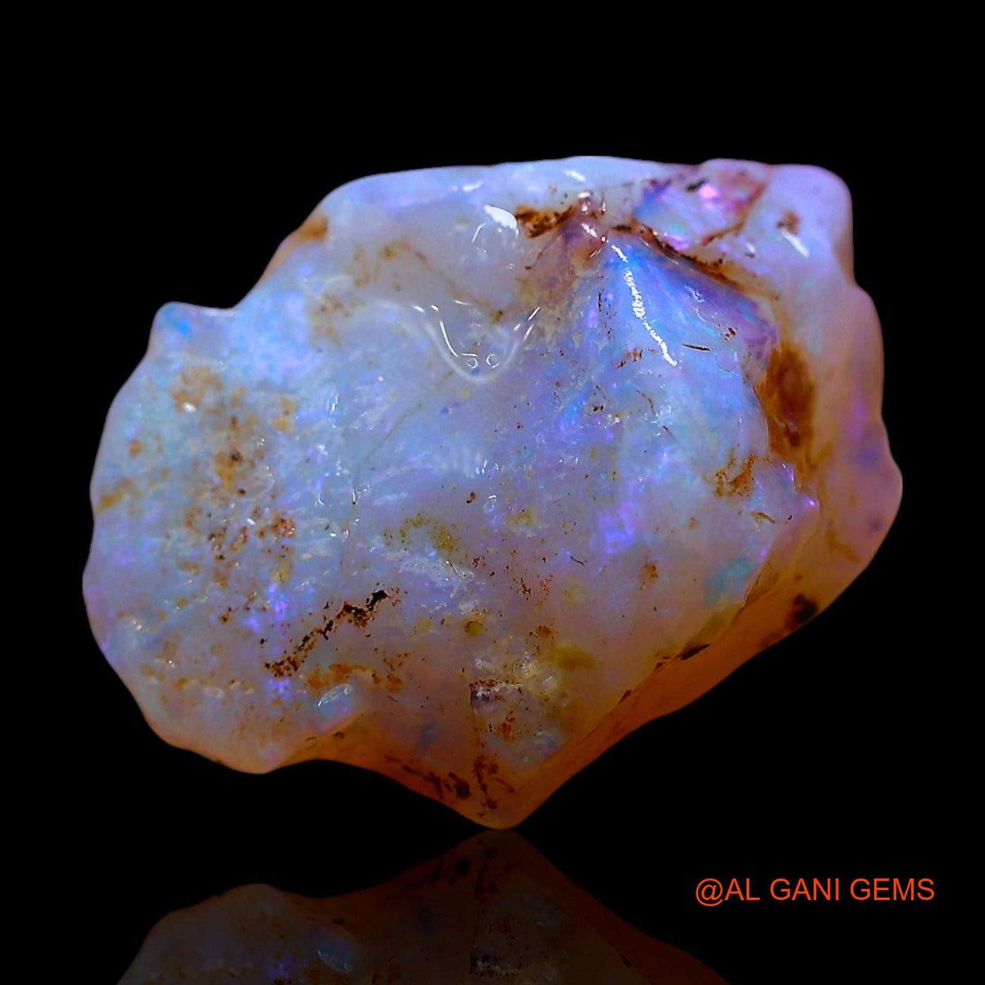 Natural Untreated Fire Opal Loose Gemstone Fancy Rough From Australia 5.00 Cts 15x11x7 mm RD-920