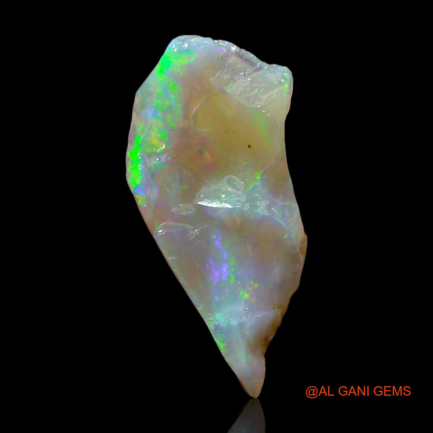 Natural Untreated Fire Opal Loose Gemstone Fancy Rough From Australia 3.00 Cts 19x10x6 mm RD-921