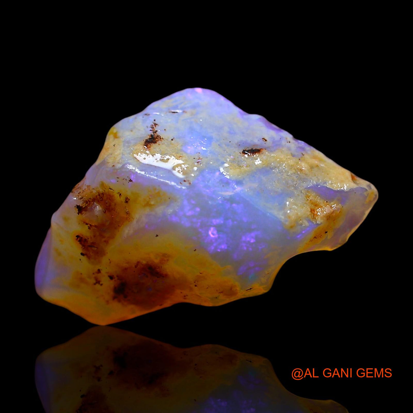 4.00 Cts Natural Australian Fire Opal Loose Gemstone Fancy Rough 18x11x5 mm RD-922
